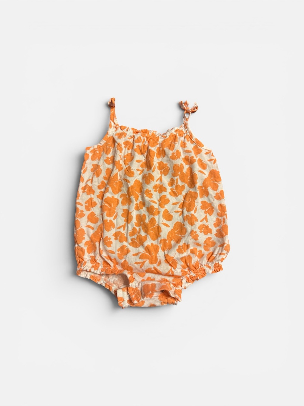 GAP Coral Floral Baby One-Piece Romper